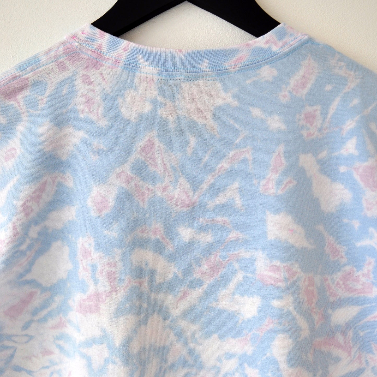 Cyborg Void Font Lilac & Blue Reverse Tie-Dye T-Shirt