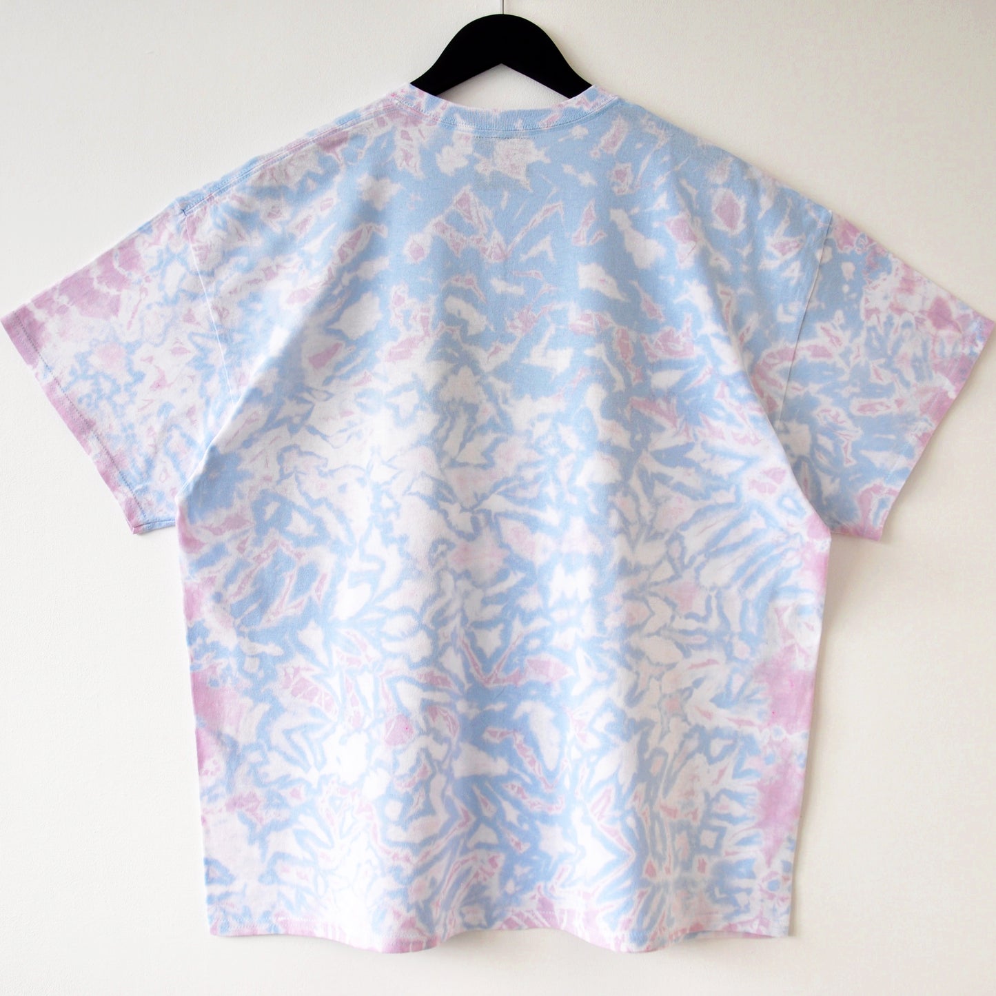 Cyborg Void Font Lilac & Blue Reverse Tie-Dye T-Shirt