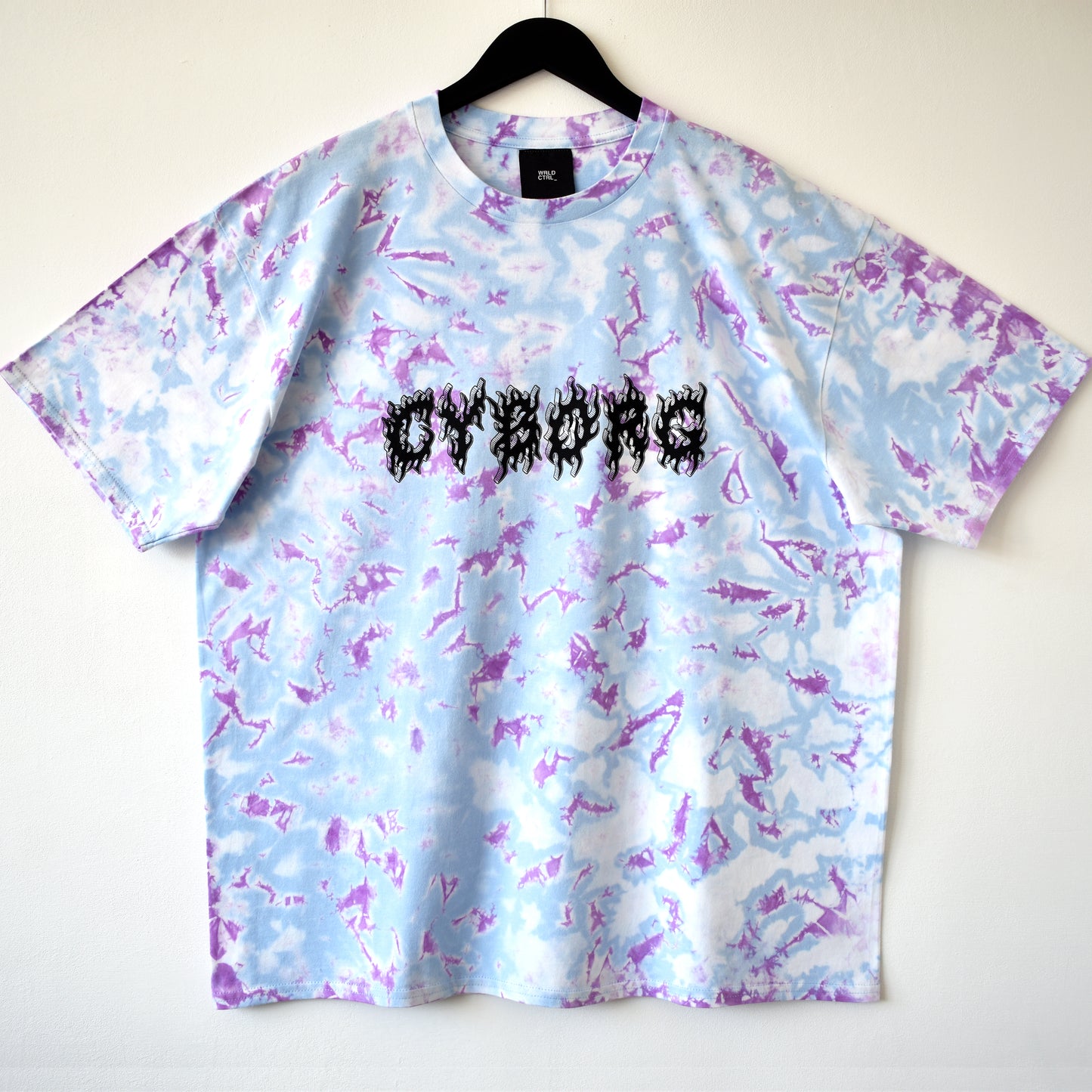 Cyborg Purple & Blue Reverse Tie-Dye LS T-Shirt