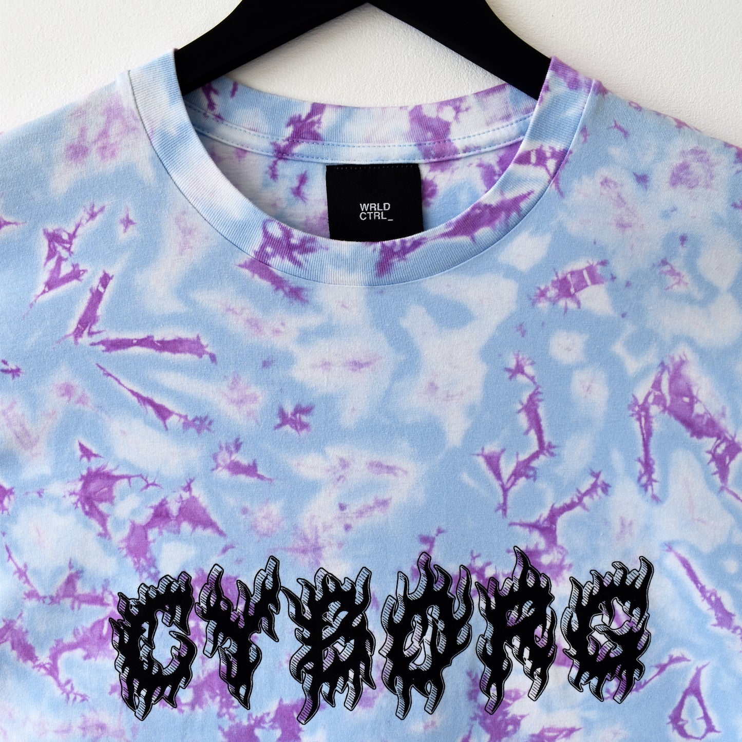 Cyborg Purple & Blue Reverse Tie-Dye LS T-Shirt