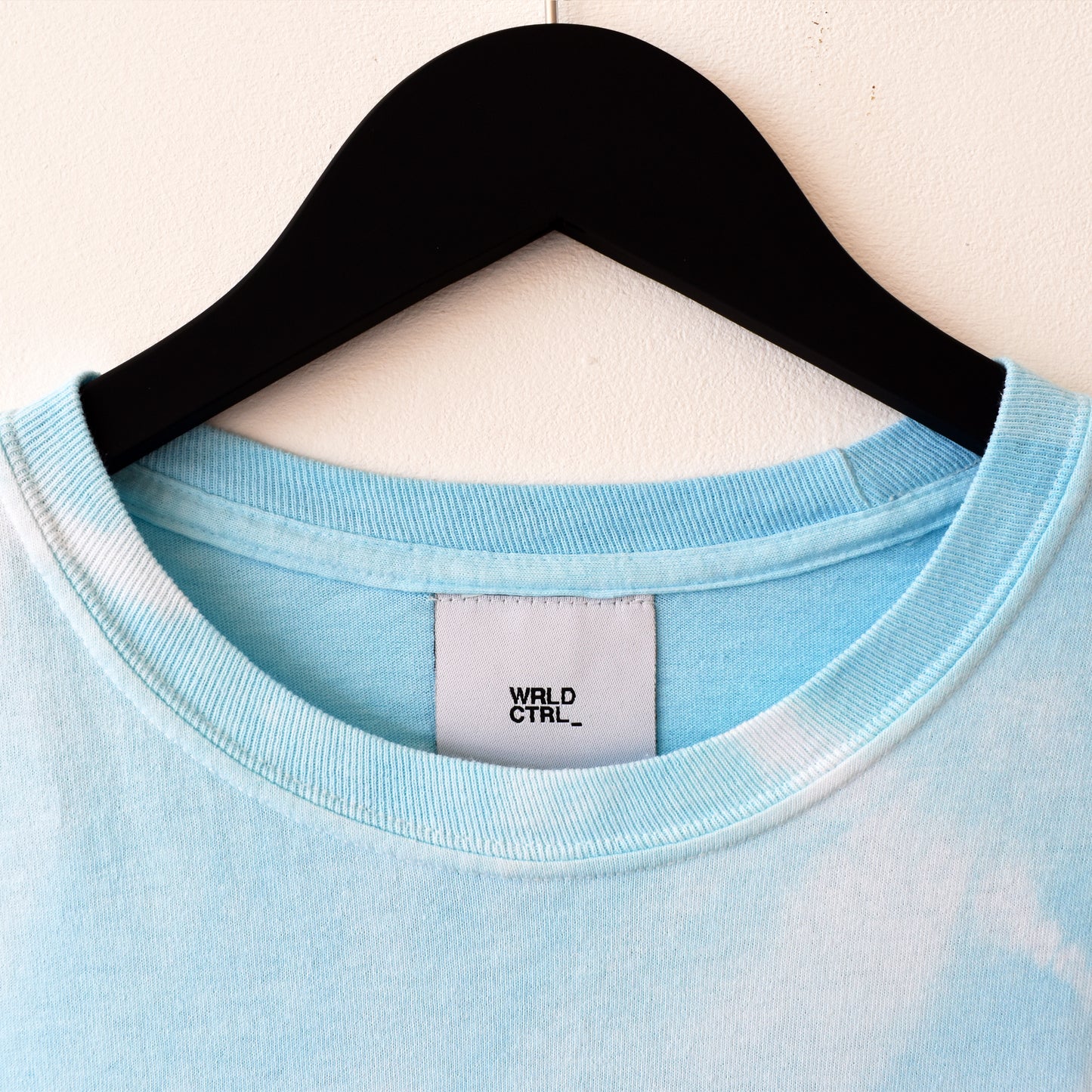 I Am Human Graphic Print Blue Tie-Dye LS T-Shirt