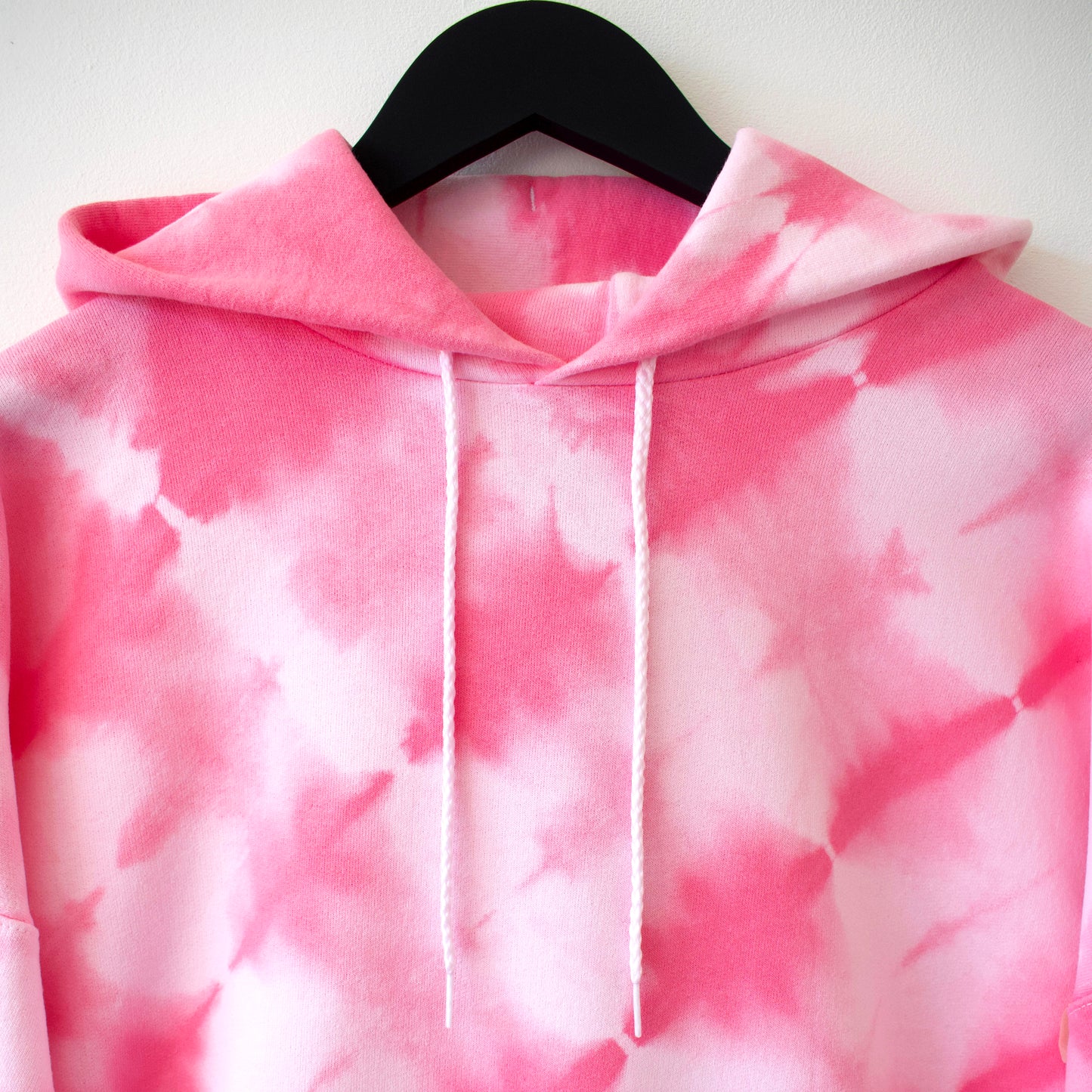 Pink Stripe Tie-Dye Hoodie
