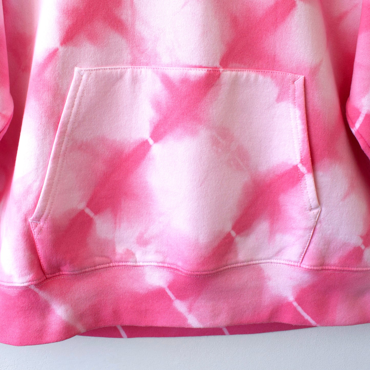 Pink Stripe Tie-Dye Hoodie