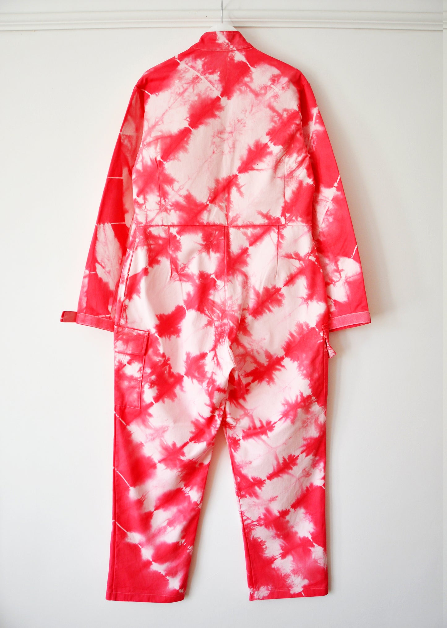 Pink Stripe Tie-Dye Coveralls