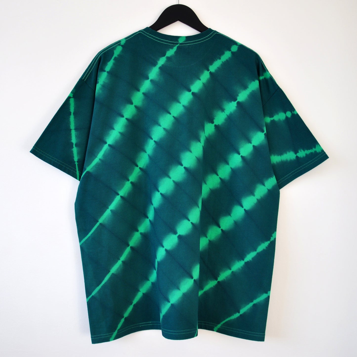 Green Stripe Tie-Dye T-Shirt
