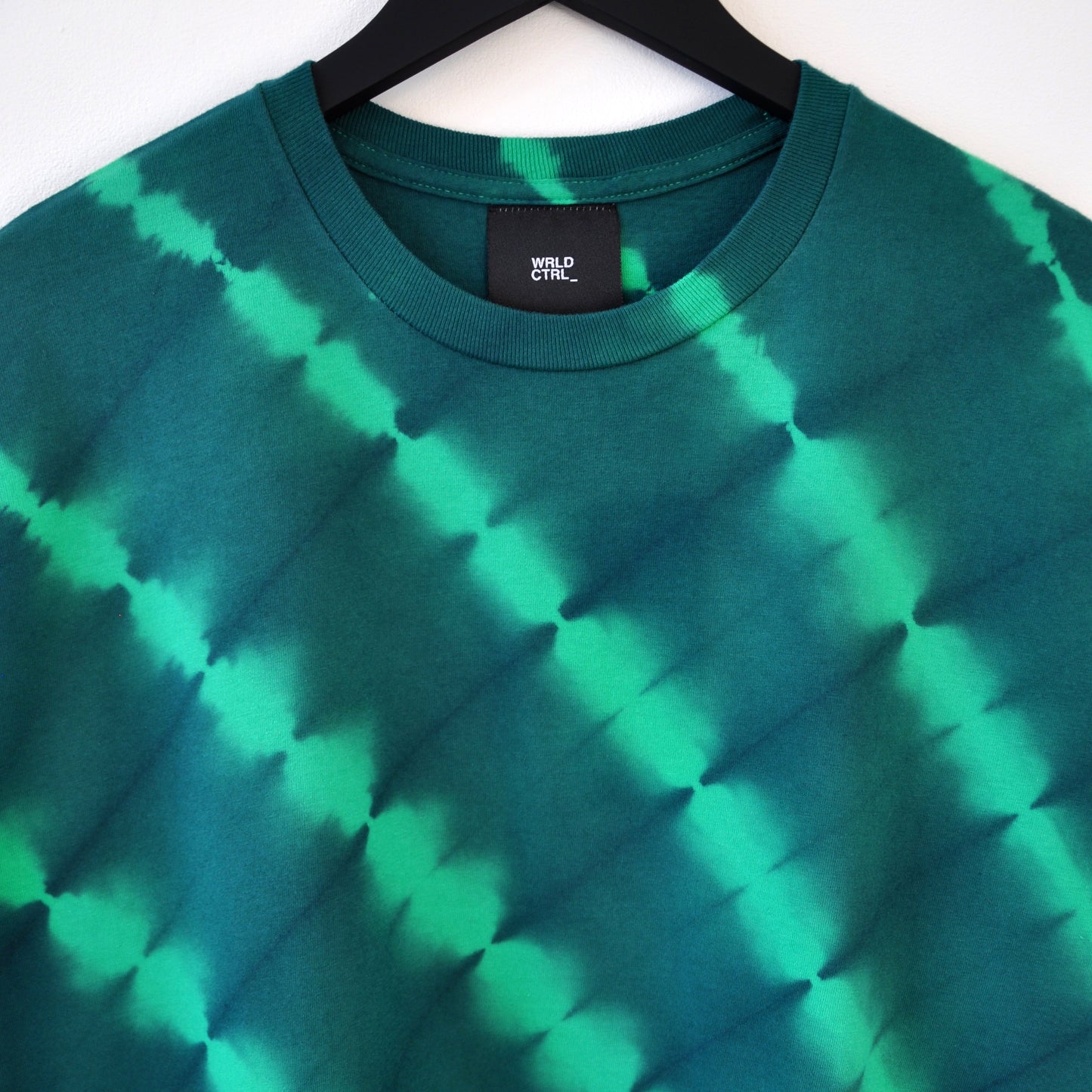 Green Stripe Tie-Dye T-Shirt