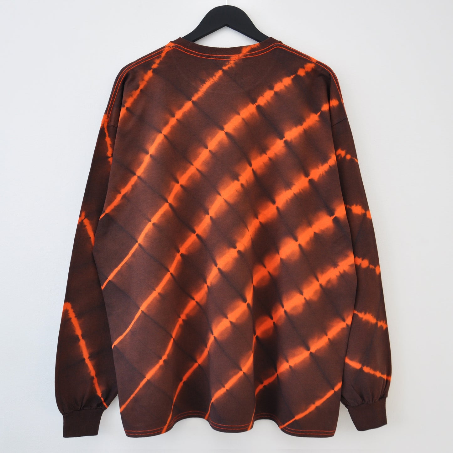 Orange Stripe Tie-Dye LS T-Shirt