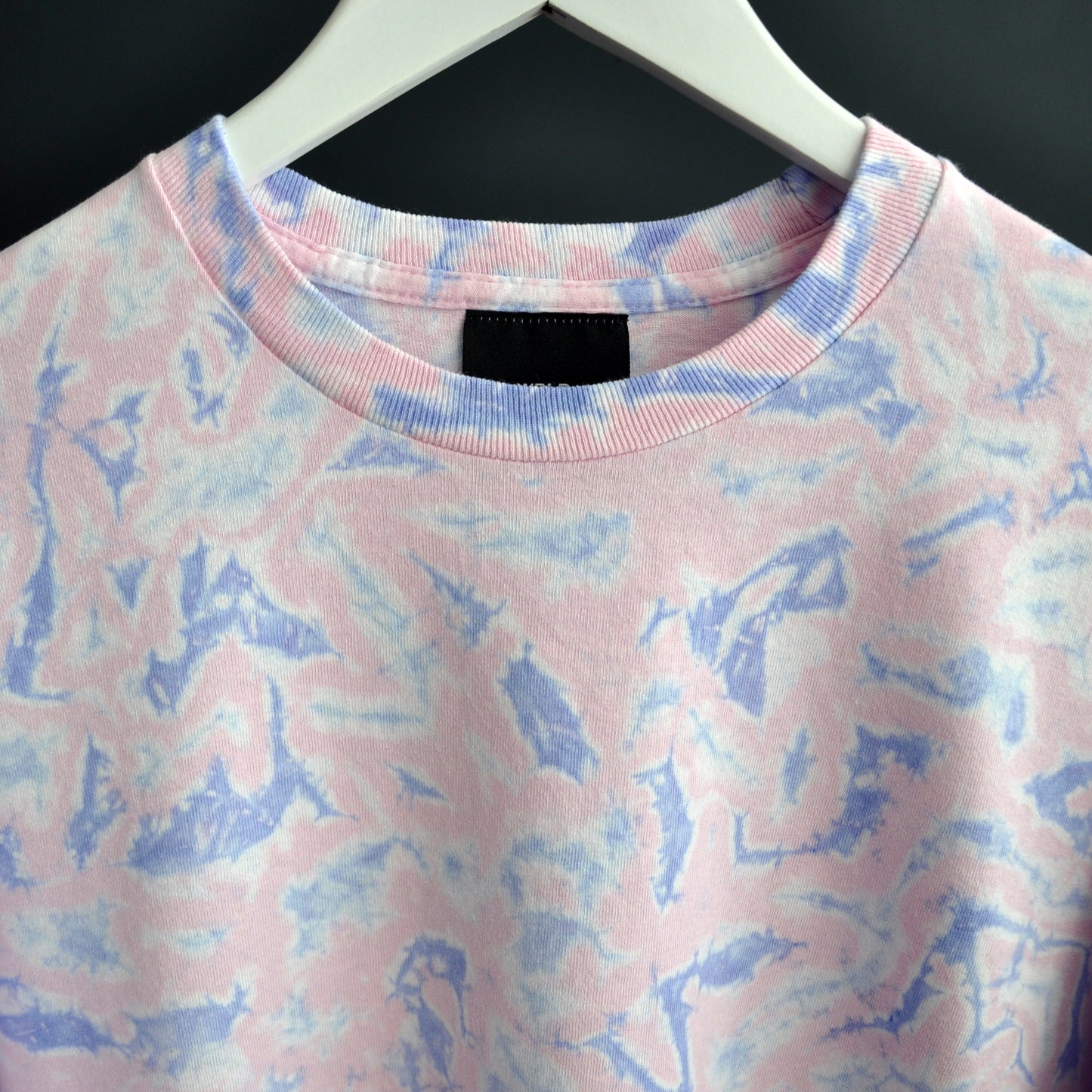 Pink & Ice Blue Reverse Tie-Dye LS T-Shirt