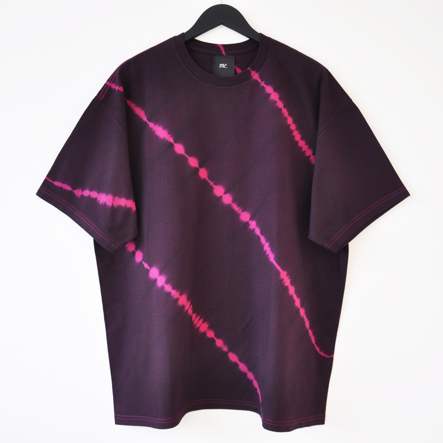 Deep Purple Stripe Tie-Dye T-Shirt
