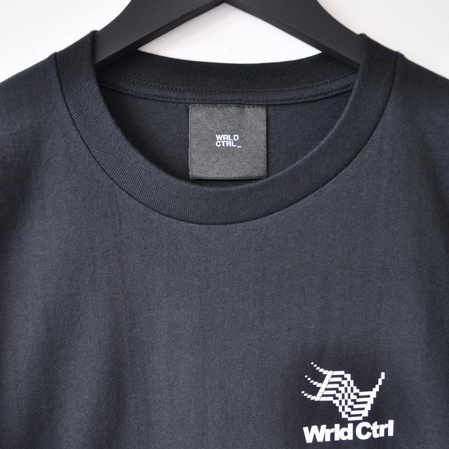 Wrld Ctrl Logo Cyborg Jet Black LS T-Shirt