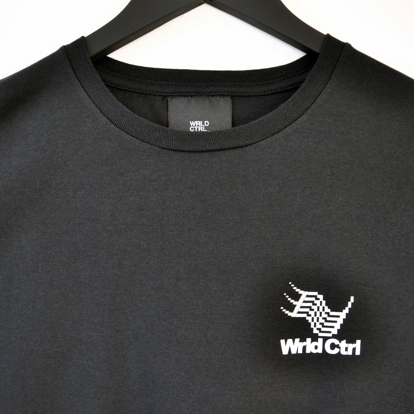 Micro Logo Enter Back Print Jet Black T-Shirt