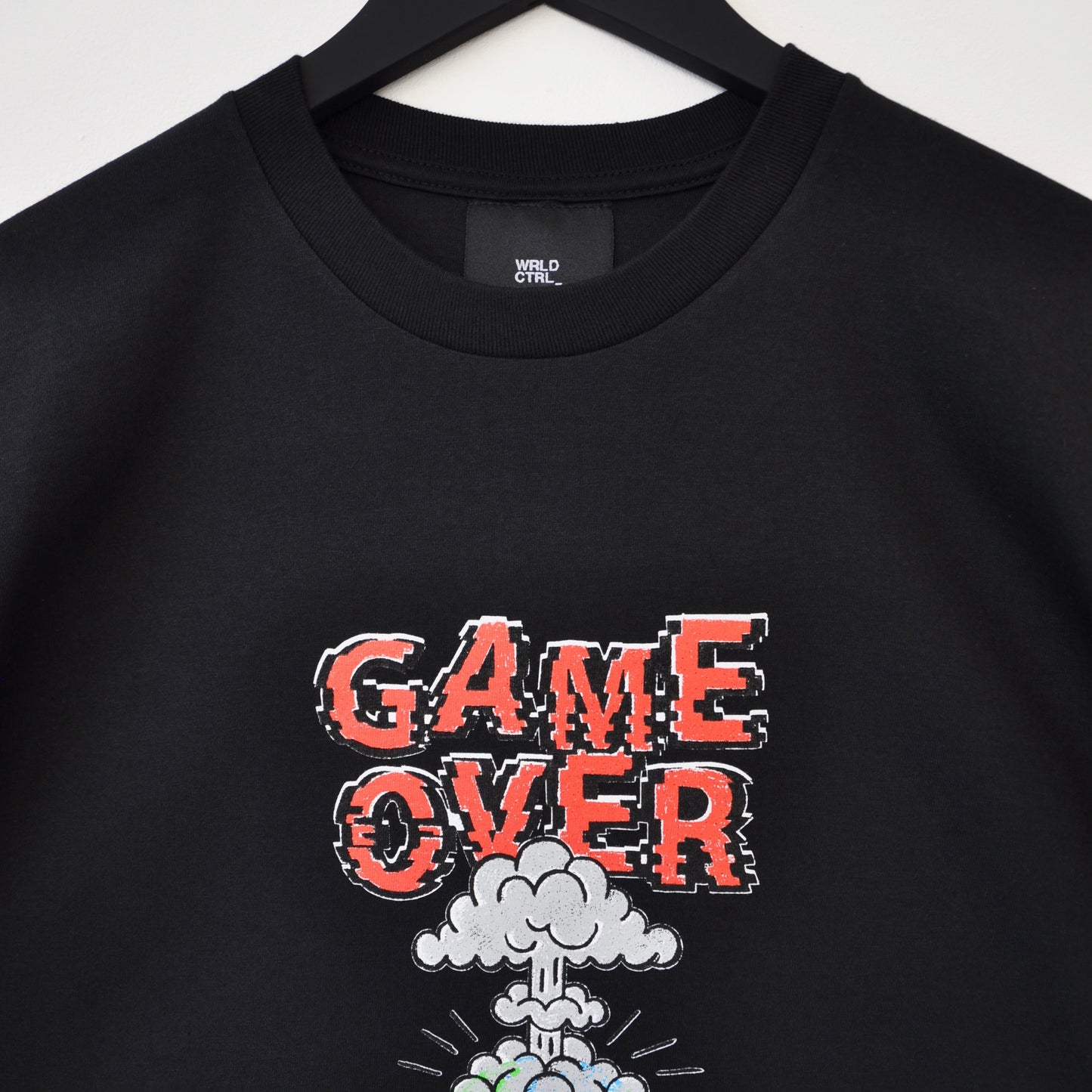 Game Over Print Black T-Shirt