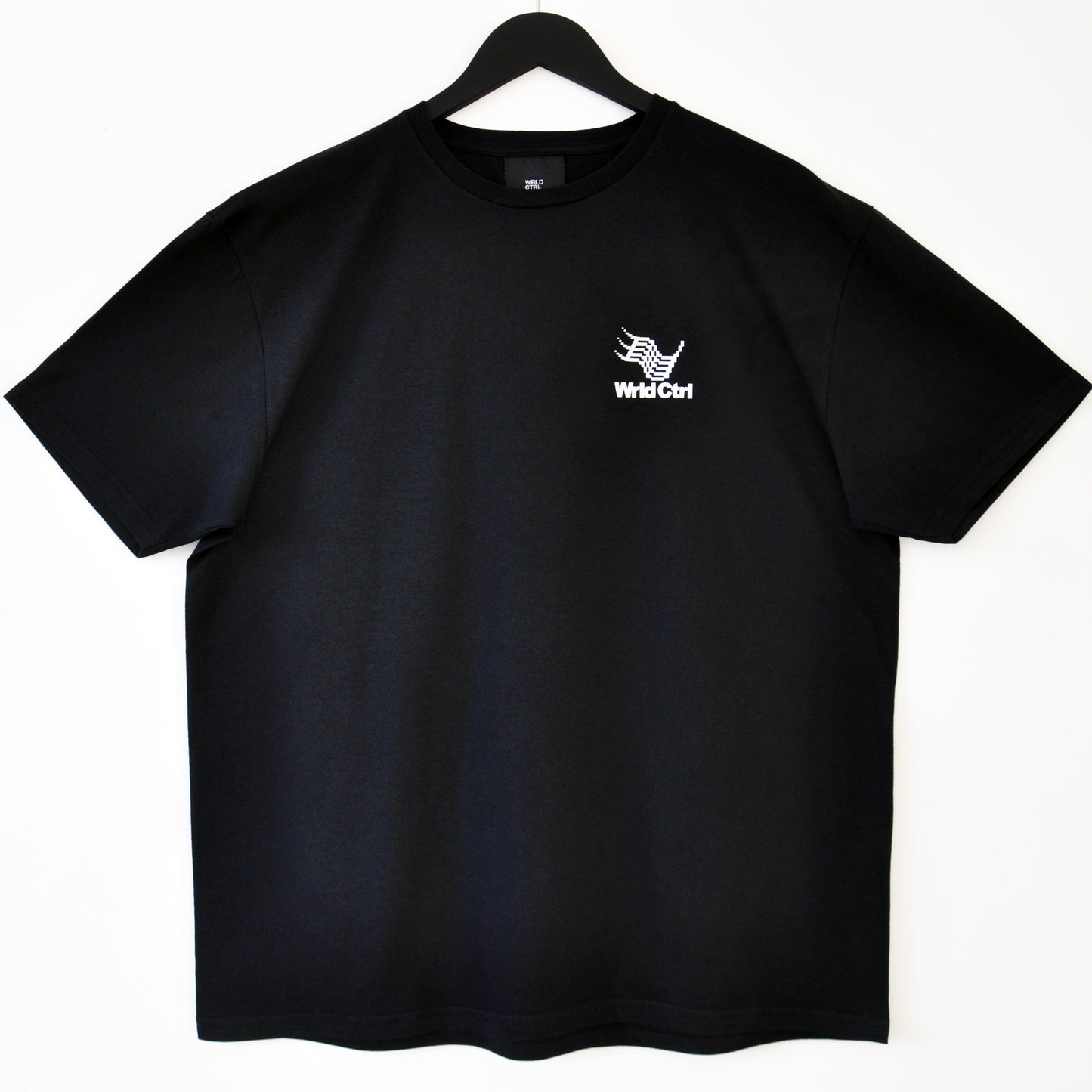 Micro Logo Enter Back Print Jet Black T-Shirt