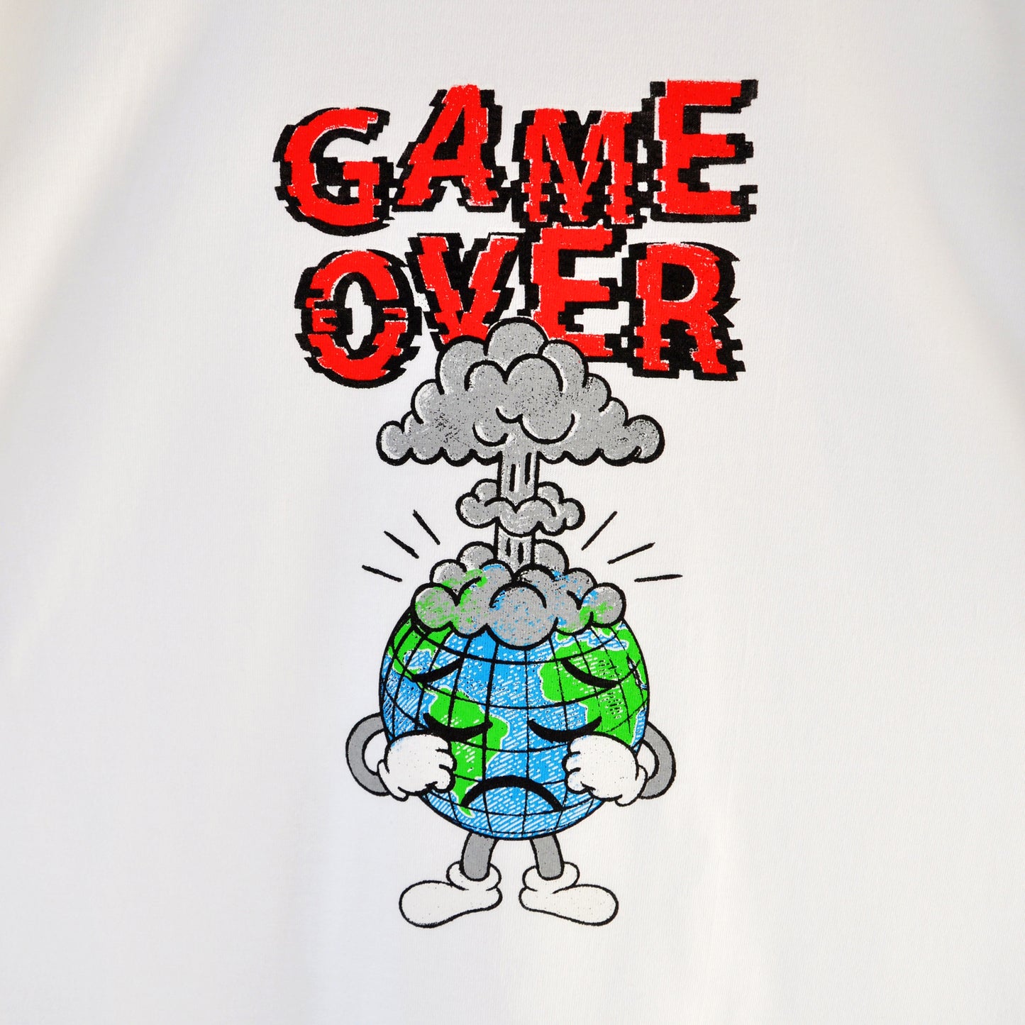 Game Over Print White T-Shirt