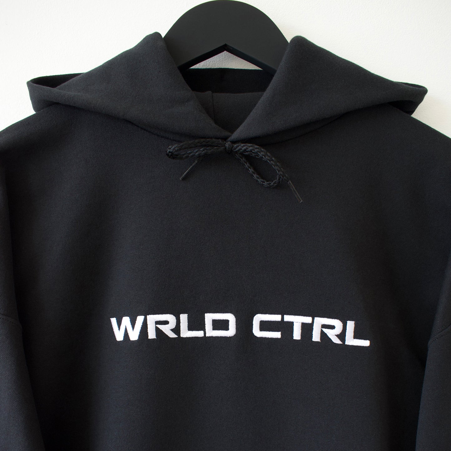 Connect Embroidered Logo Black Hoodie