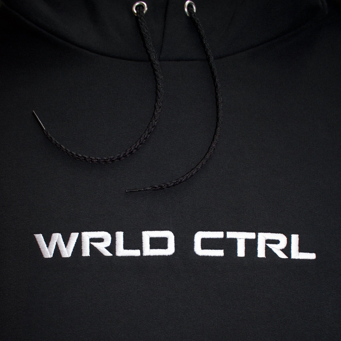 Connect Embroidered Logo Black Hoodie