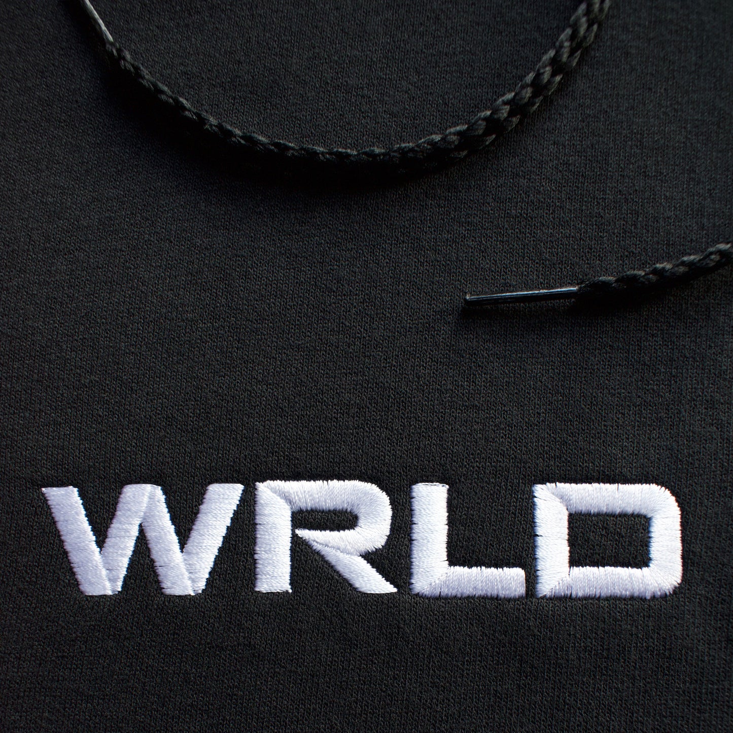 Connect Embroidered Logo Black Hoodie