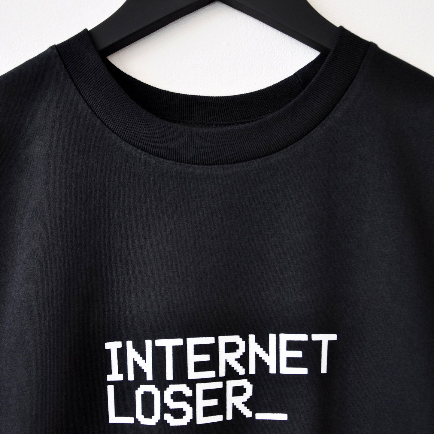 Internet Loser Print Black T-Shirt