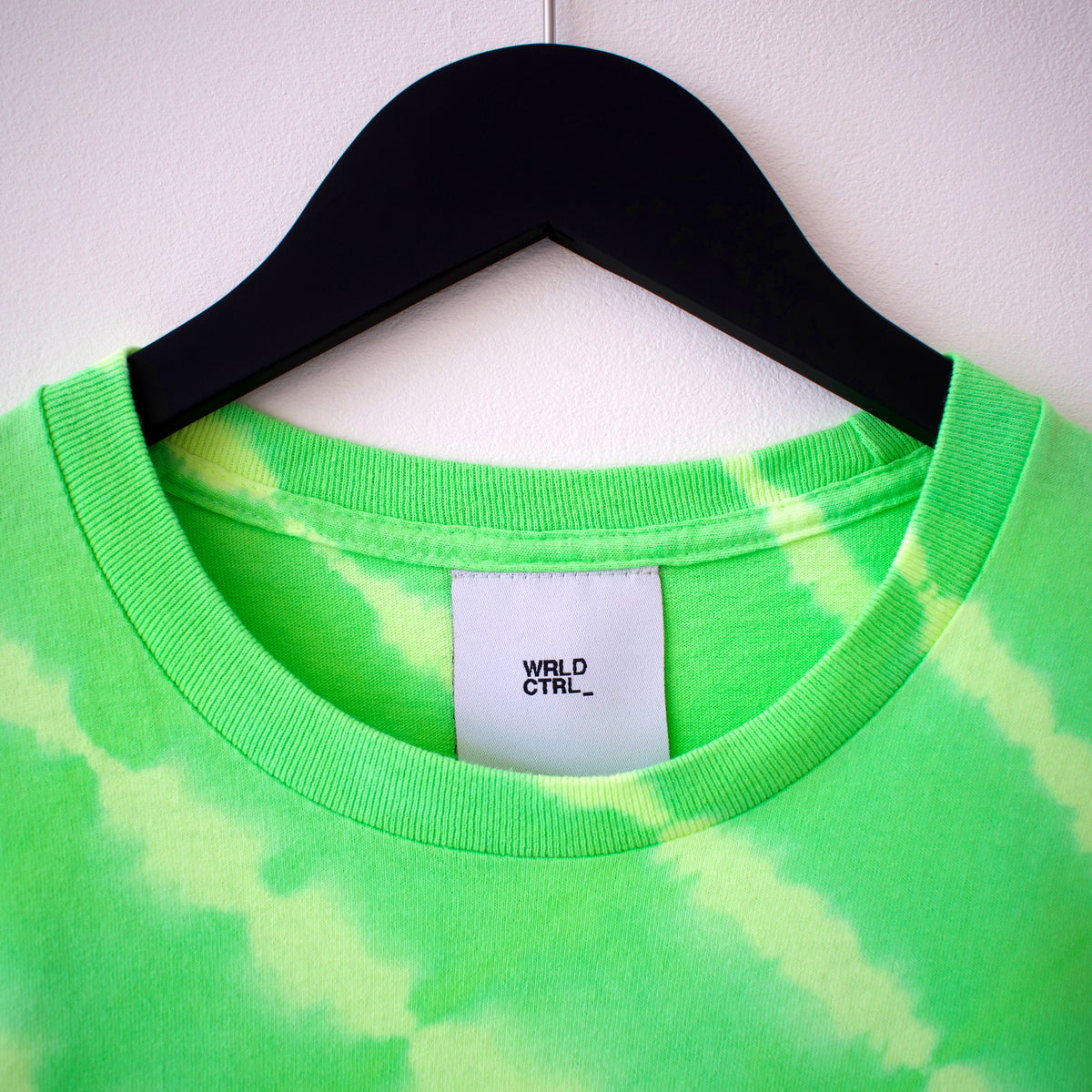 Hands Print Fluoro Green Tie-dye LS T-Shirt
