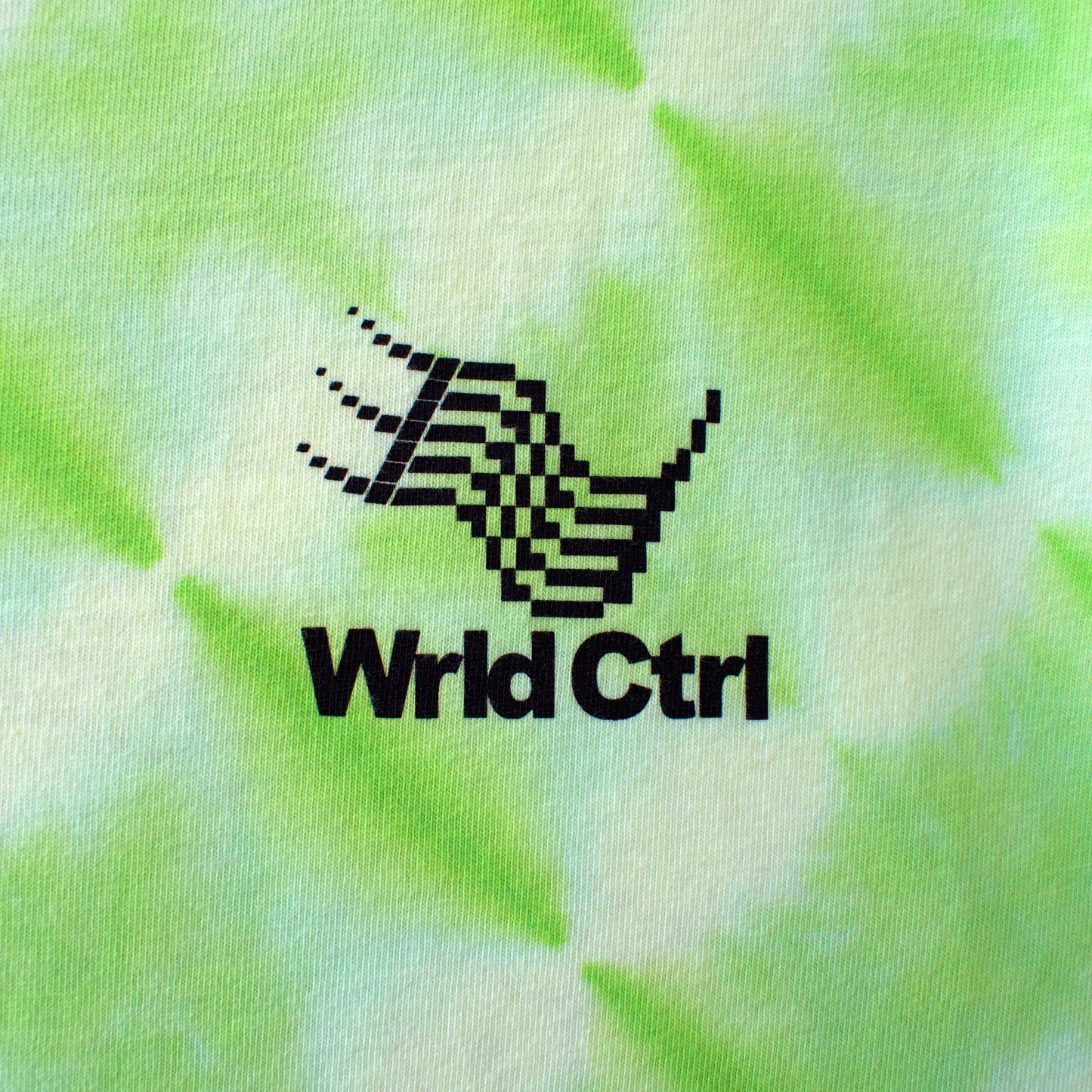 Wrld Logo Cyborg Green Tie-dye LS T-Shirt