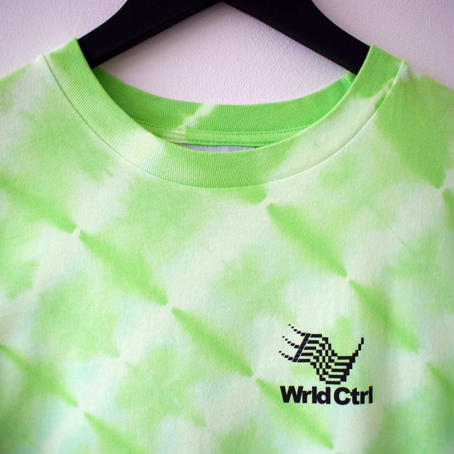 Wrld Logo Cyborg Green Tie-dye LS T-Shirt
