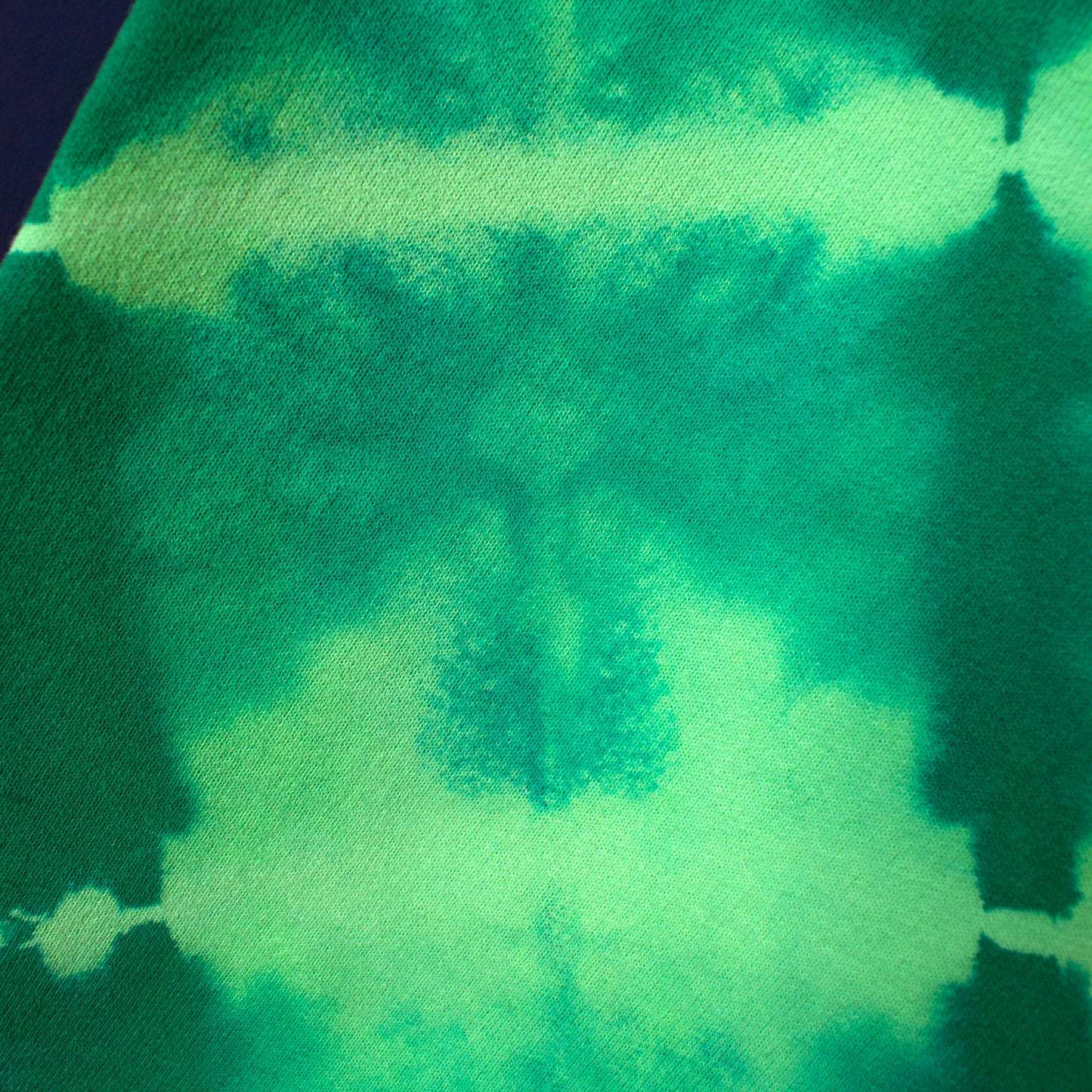 Green Stripe Tie-Dye Hoodie