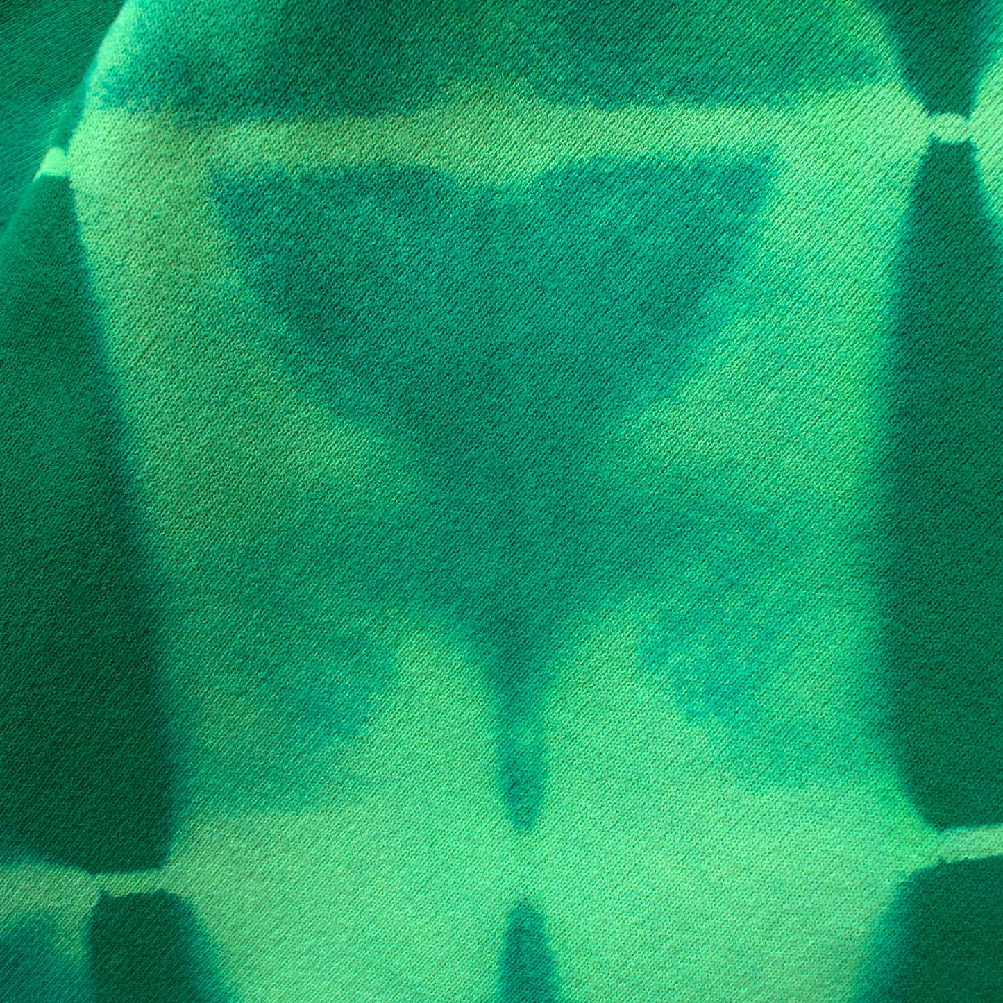 Green Stripe Tie-Dye Hoodie