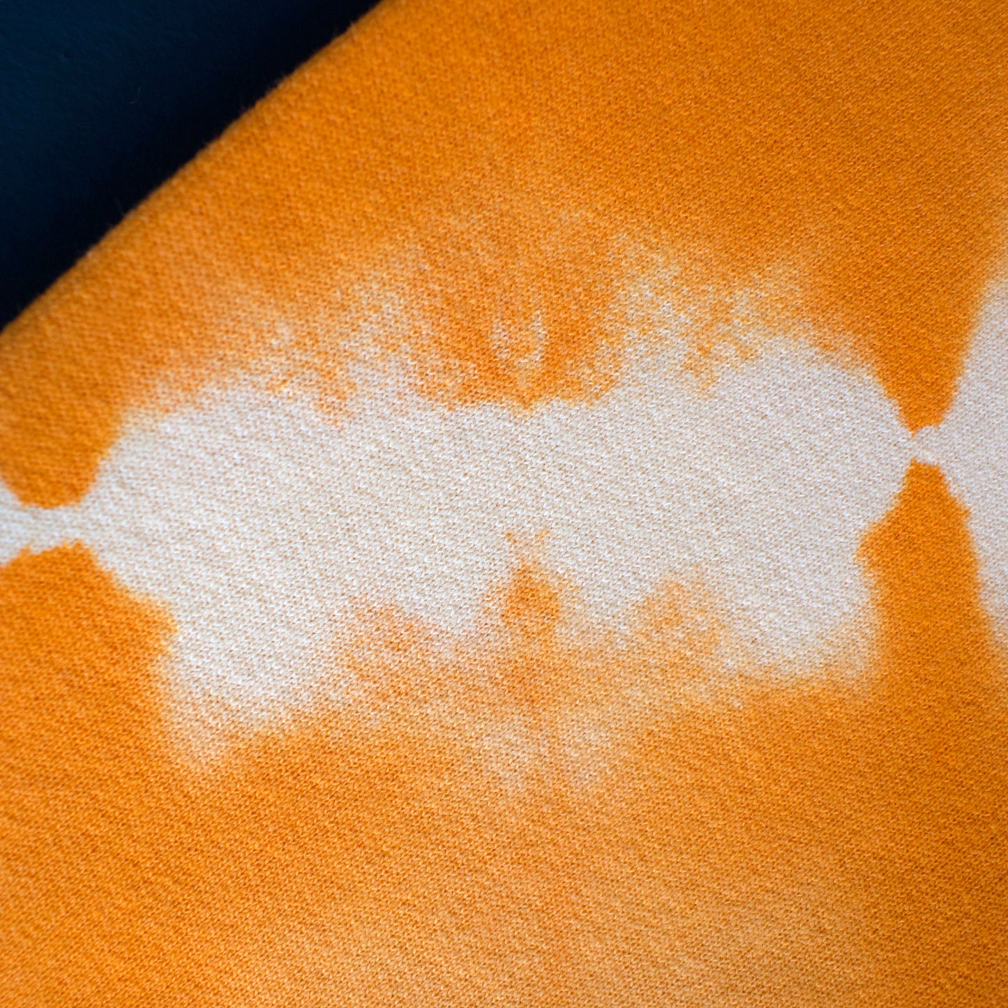 Orange Stripe Tie-Dye Hoodie