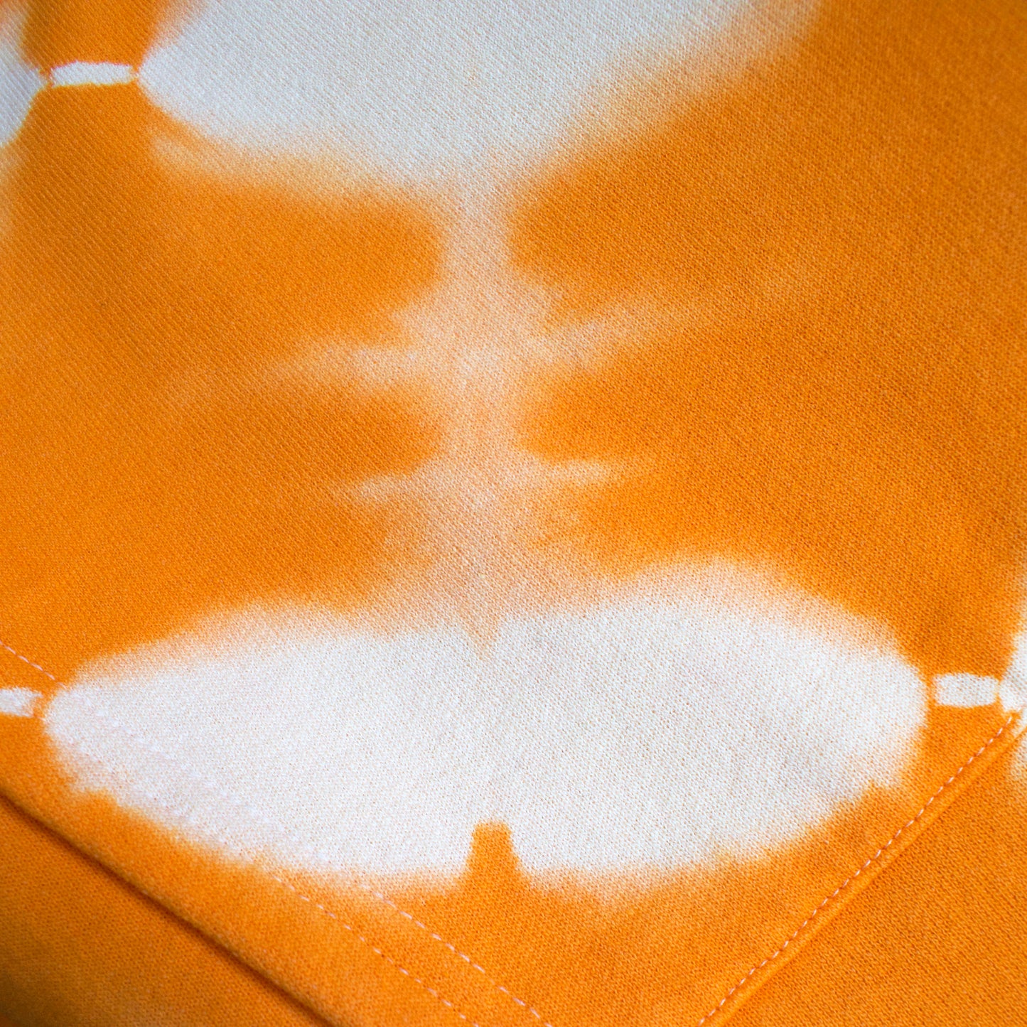 Orange Stripe Tie-Dye Hoodie