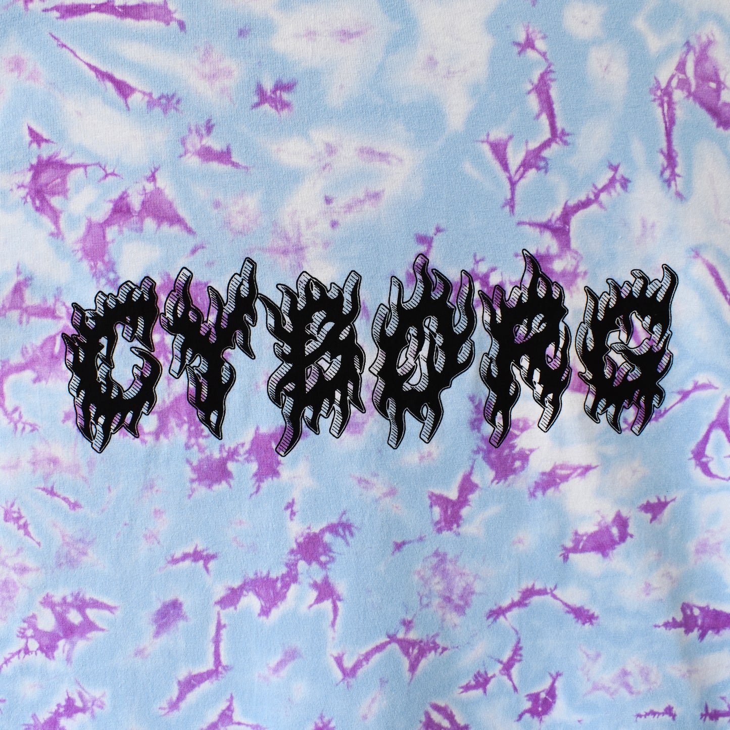 Cyborg Purple & Blue Reverse Tie-Dye LS T-Shirt