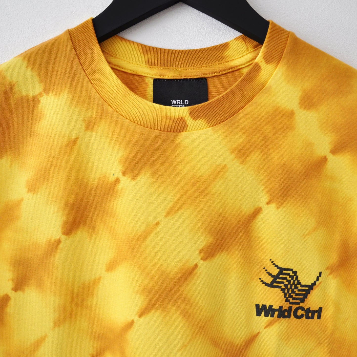 Yellow Stripe Tie-Dye Micro Logo 01 T-Shirt