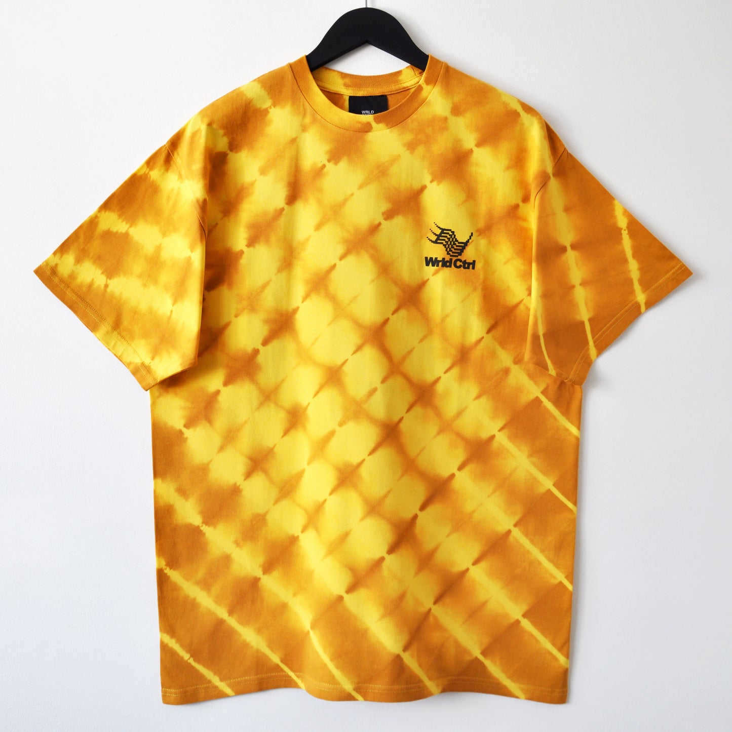 Yellow Stripe Tie-Dye Micro Logo 01 T-Shirt