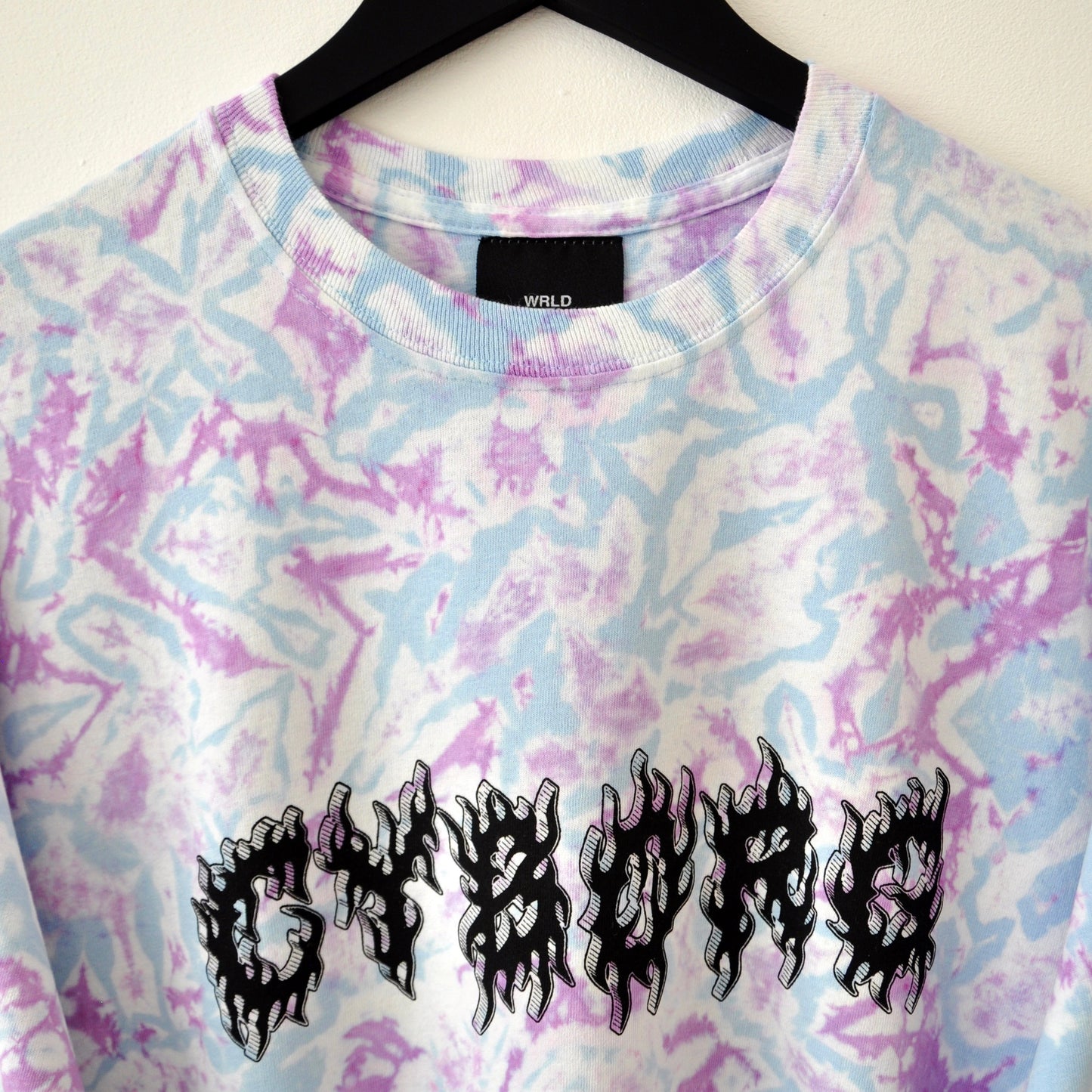 Cyborg Blue & Purple Reverse Tie-Dye LS T-Shirt