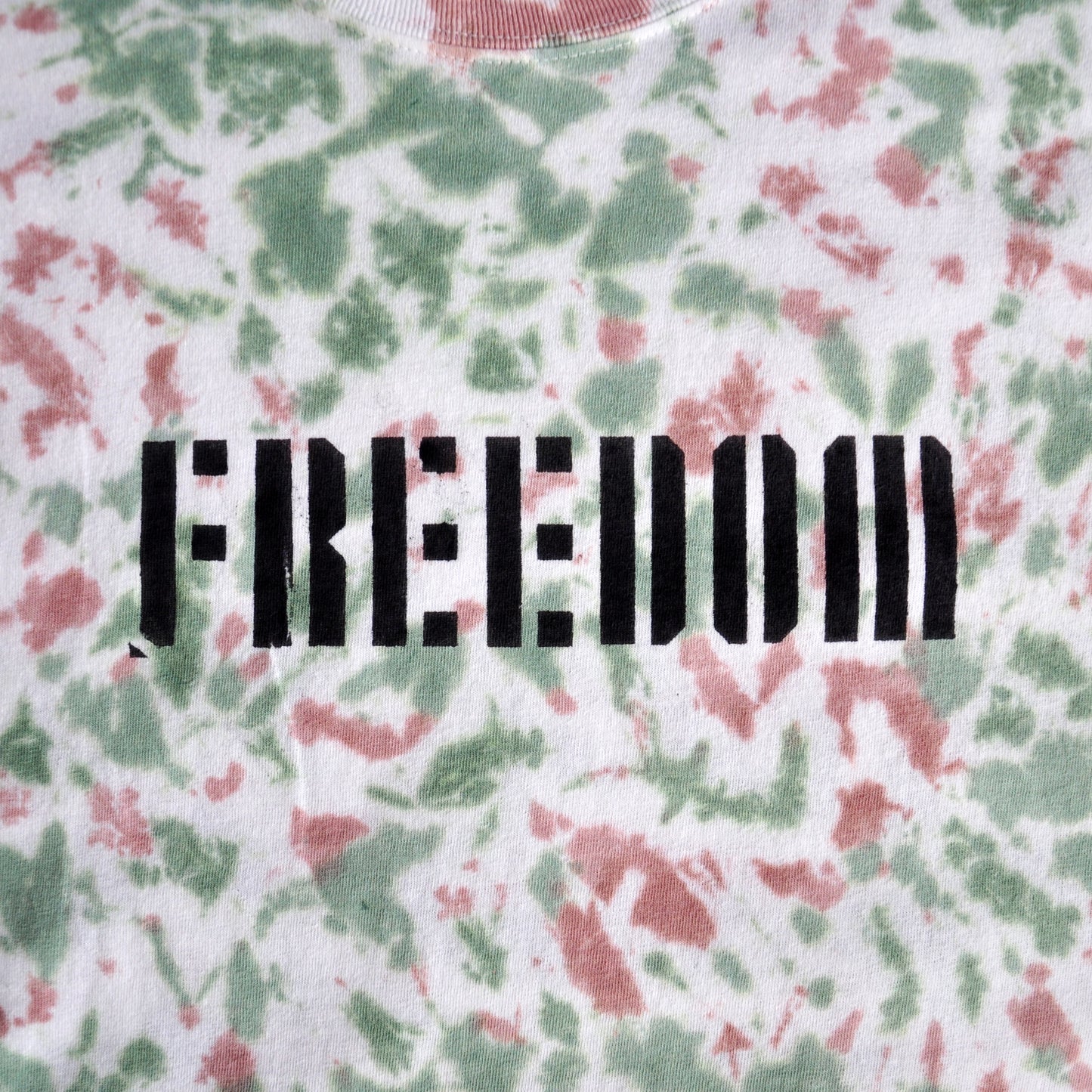 Freedom Stencil Camo Tie-Dye T-Shirt