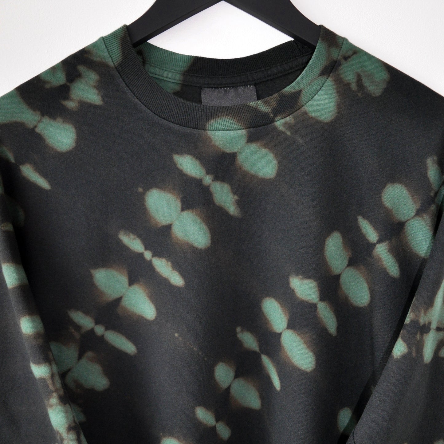 Forest Green Reverse Tie-Dye LS T-Shirt