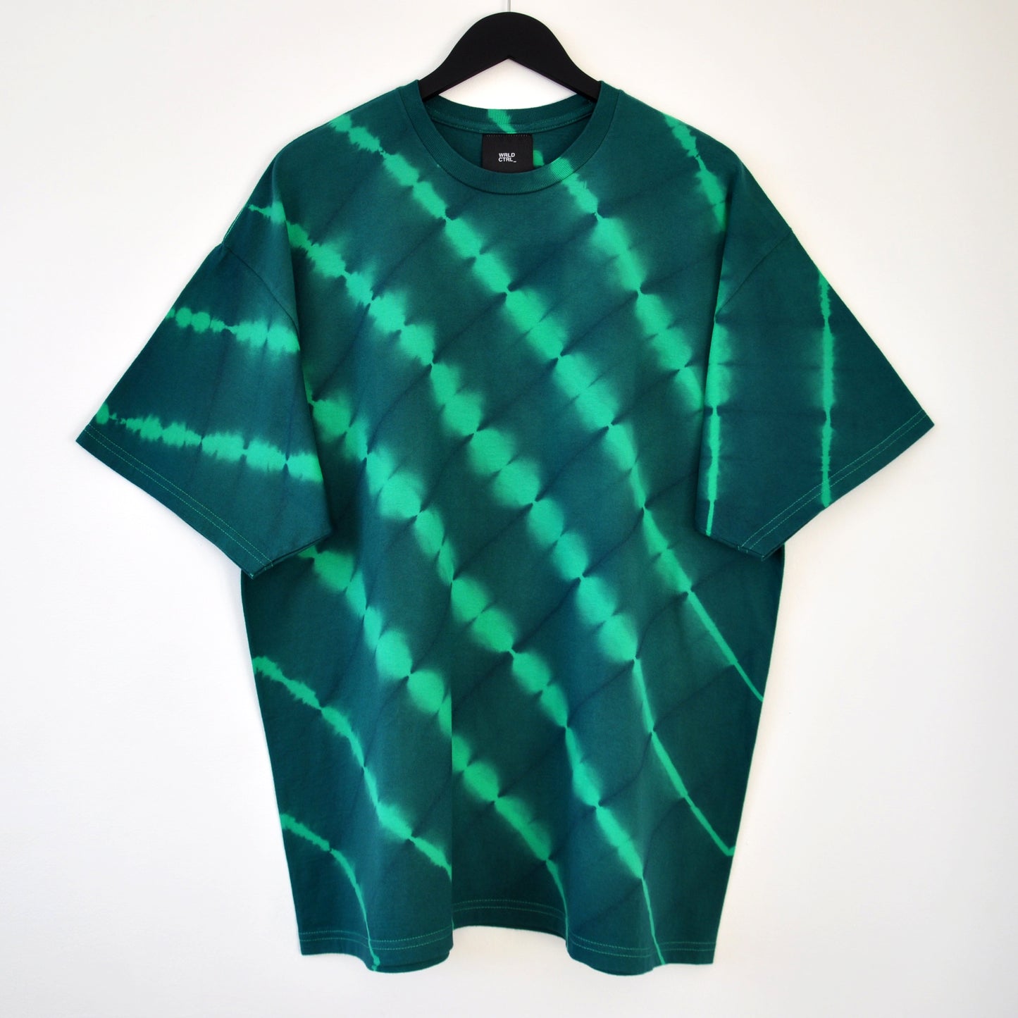 Green Stripe Tie-Dye T-Shirt