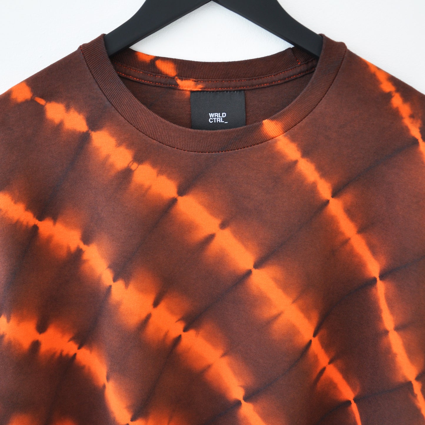 Orange Stripe Tie-Dye LS T-Shirt