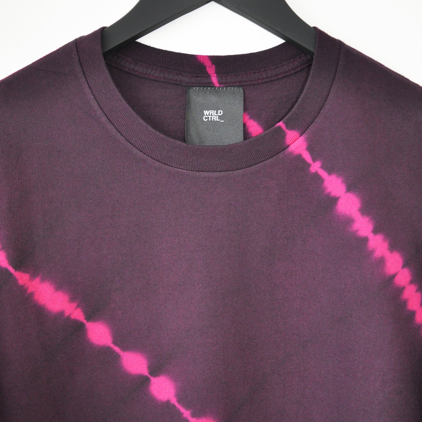 Deep Purple Stripe Tie-Dye T-Shirt