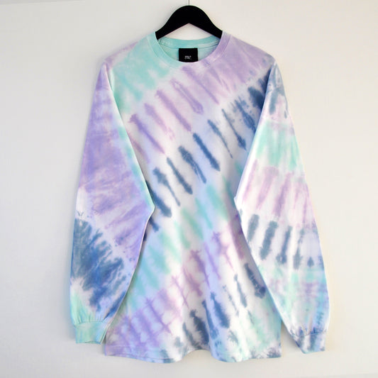 Pastel Stripe Tie-Dye LS T-Shirt