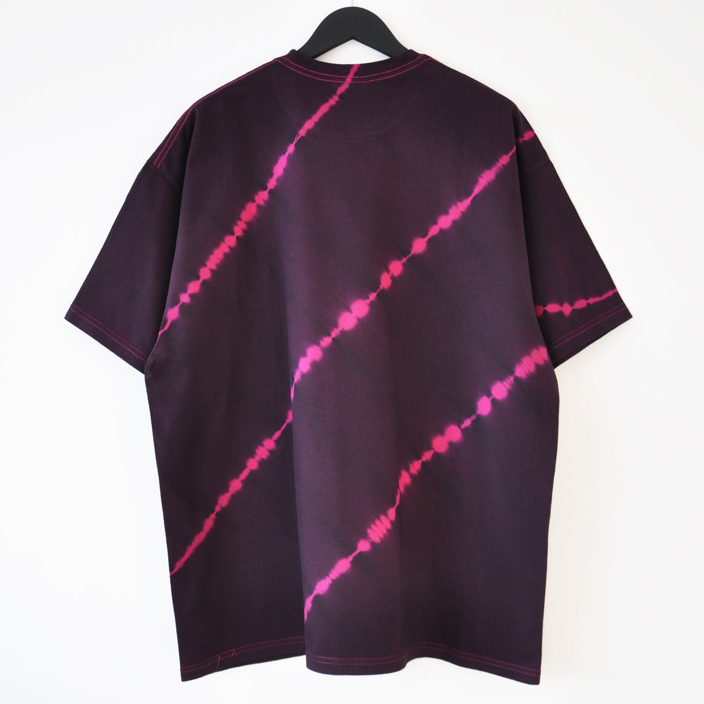 Deep Purple Stripe Tie-Dye T-Shirt