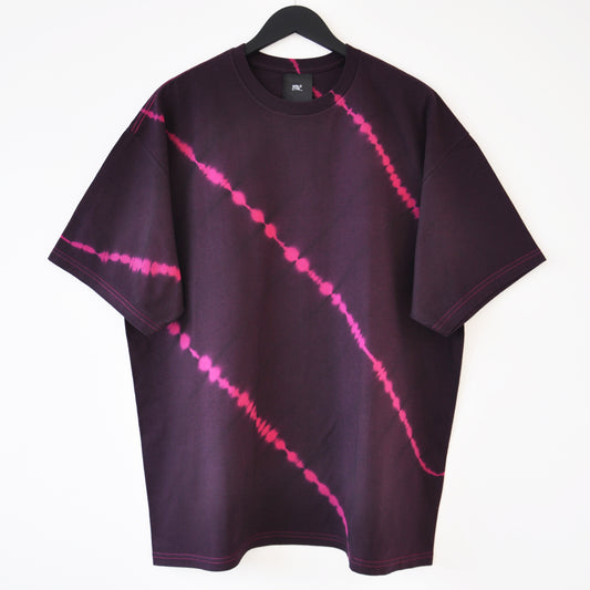 Deep Purple Stripe Tie-Dye T-Shirt